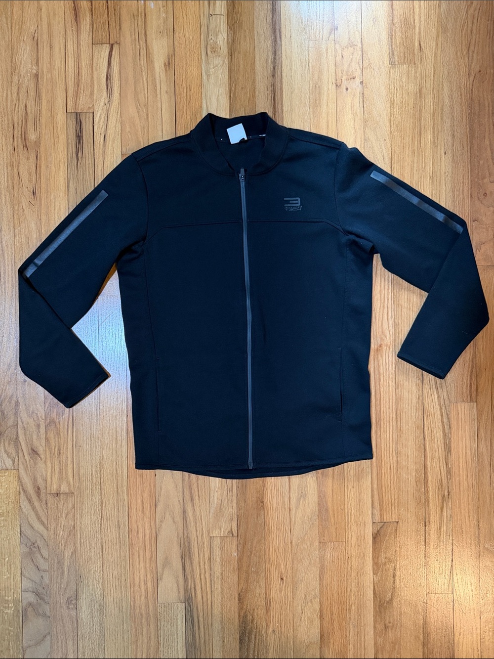 Jack and Jones Black Full-Zip Performance Jacket
